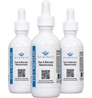 ANANEOO Eye and Macular Nanoformula EM-003 three-bottle 90-day supply