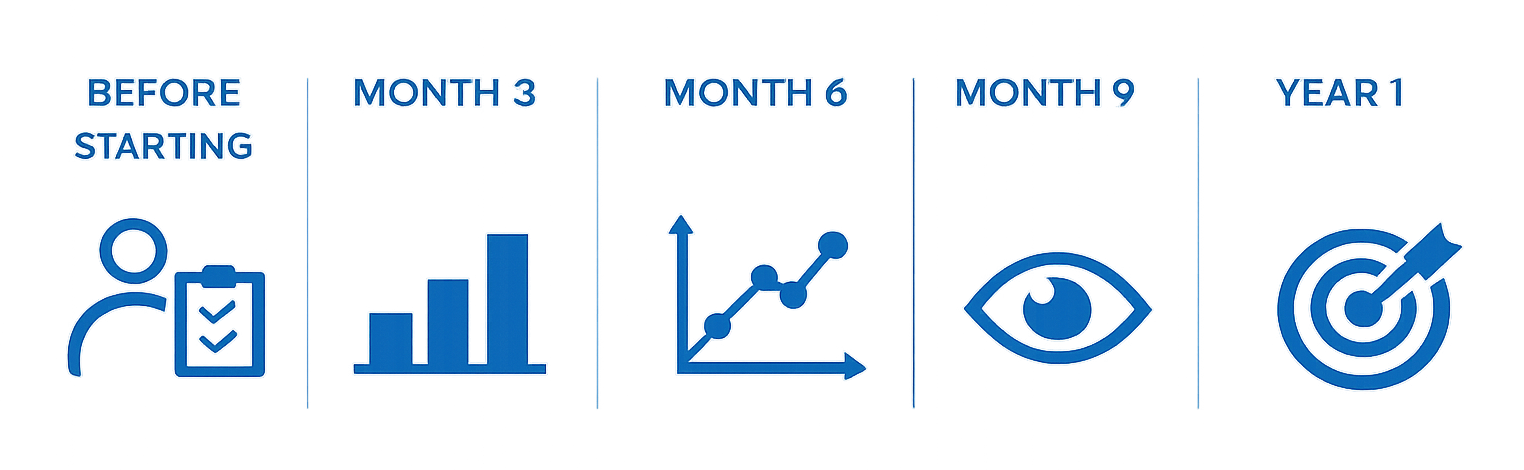 Vision performance assessment dashboard
