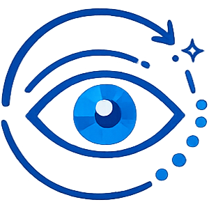 Eye starting point icon