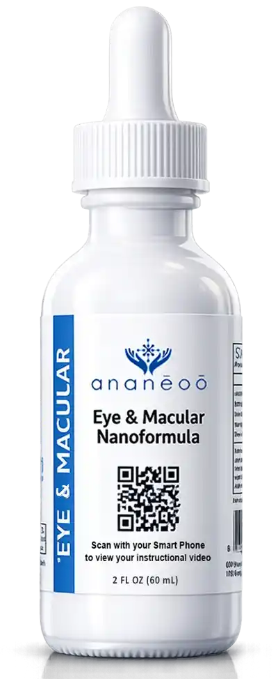 ANANEOO Eye and Macular Nanoformula bottle for daily vision support
