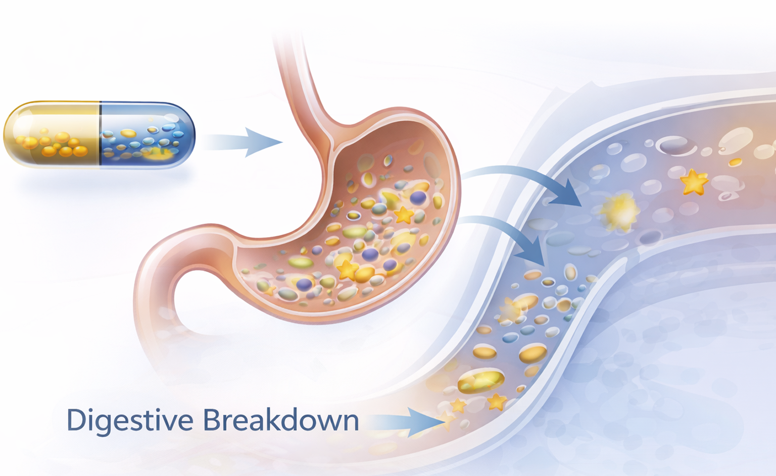 Traditional pill-based delivery diagram
